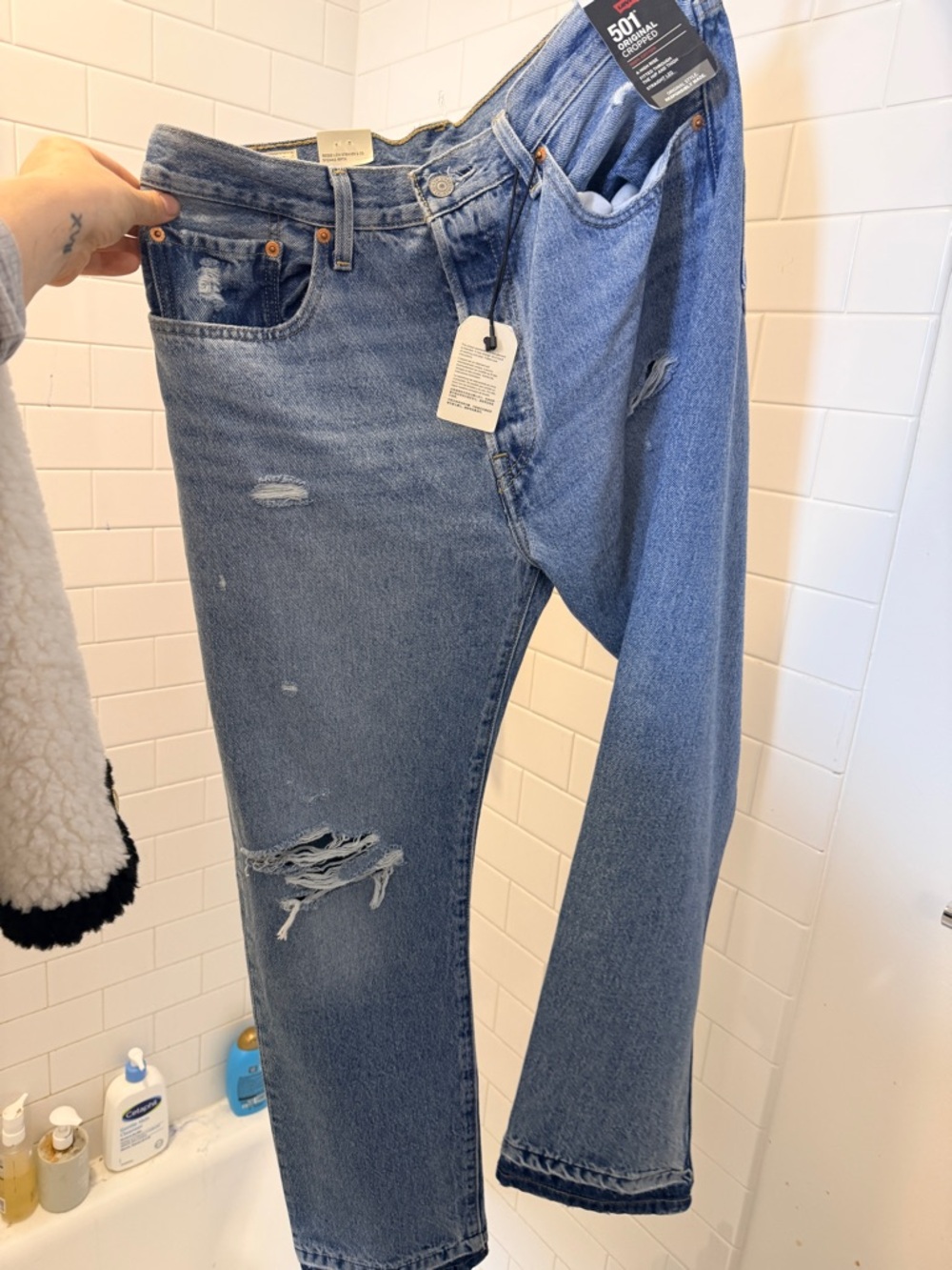 Levi’s 501 Original Cropped Jeans 31x28 NWT High Rise Straight Leg